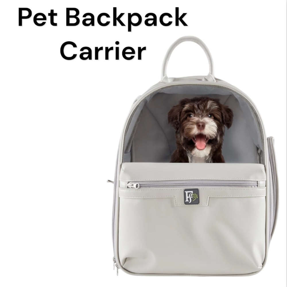 Friends Forever Tan Backpack Pet Carrier For Small Pets 25 Pounds & Under